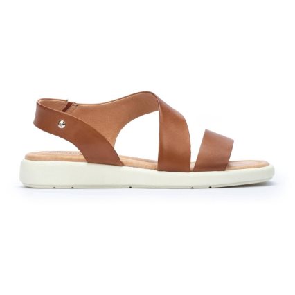 Women's Pikolinos CALELLA Flat Sandals Brown | NZ W0Q2987